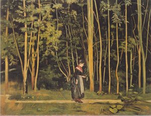 Promeneuse au bord de la forêt - Ferdinand Hodler